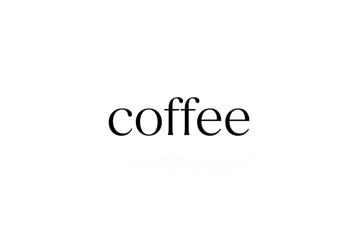 just a white screen saying coffee